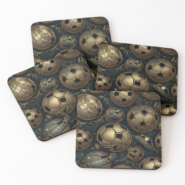 Item preview, Steam Punk Soccer Ball pattern 2 designed and sold by Sp3ctrumOfColor.