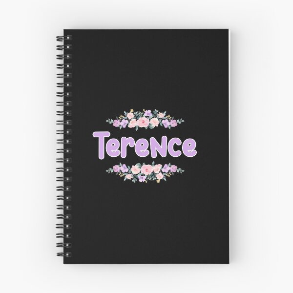Item preview, Purple Flower Terence Name Label (Black) designed and sold by NormadWorld.