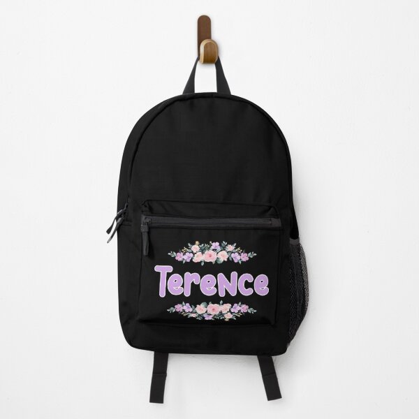 Item preview, Purple Flower Terence Name Label (Black) designed and sold by NormadWorld.