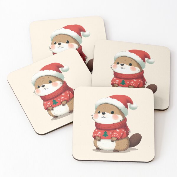 Item preview, Adorable Christmas Marmot designed and sold by KAI-Studio.