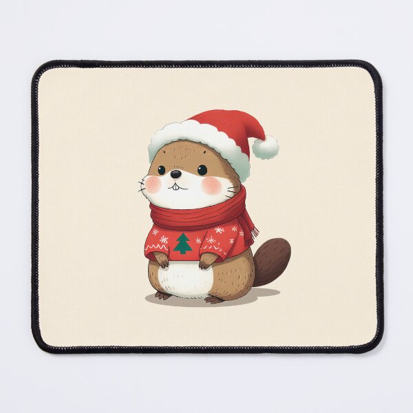 Item preview, Adorable Christmas Marmot designed and sold by KAI-Studio.