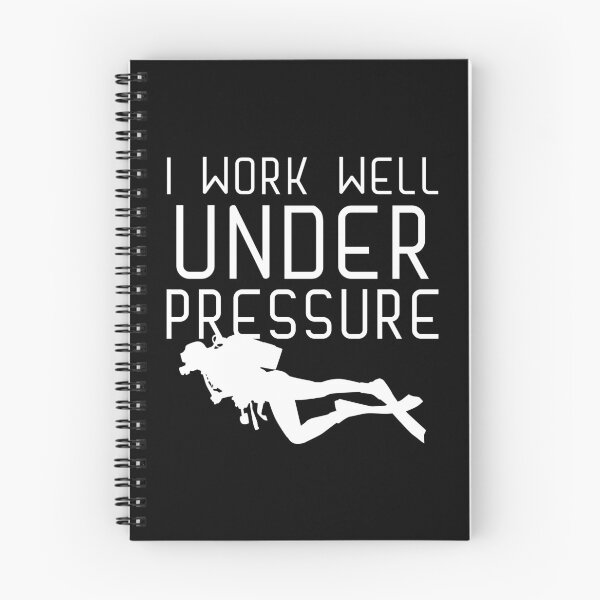 Item preview, "I work well under pressure" funny text for Scuba Divers designed and sold by in-leggings.
