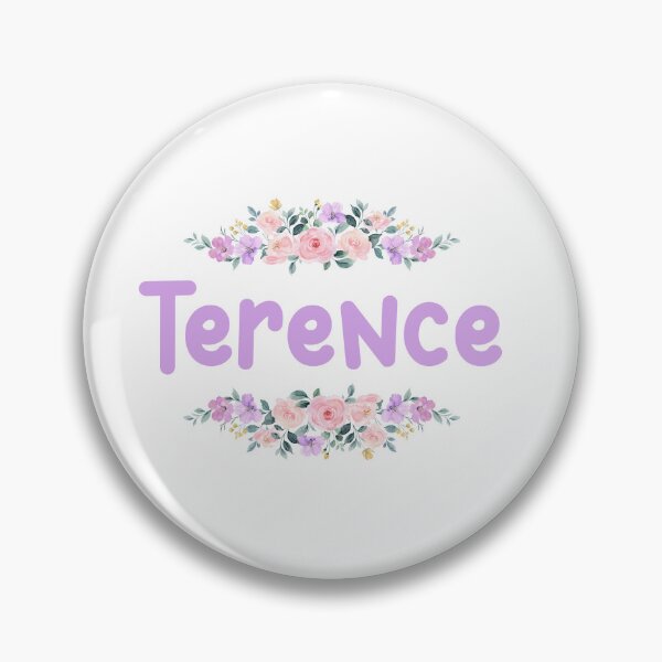 Item preview, Purple Flower Terence Name Label designed and sold by NormadWorld.