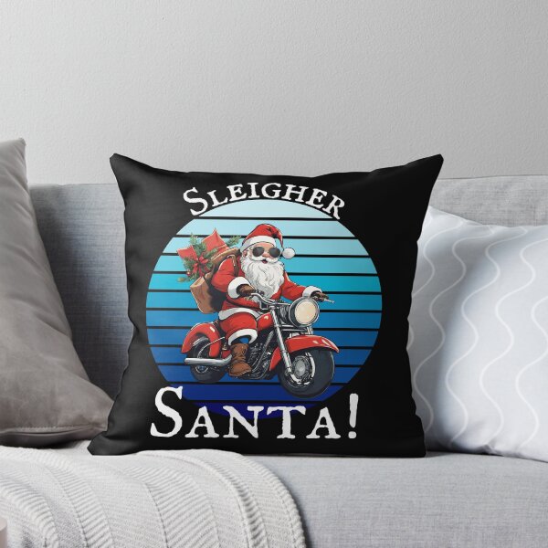 Item preview, Vintage Santa Riding Motorcycle Mens Funny Christmas Biker designed and sold by BunBuntheDog-.