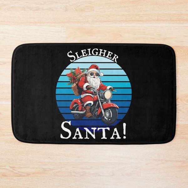 Item preview, Vintage Santa Riding Motorcycle Mens Funny Christmas Biker designed and sold by BunBuntheDog-.