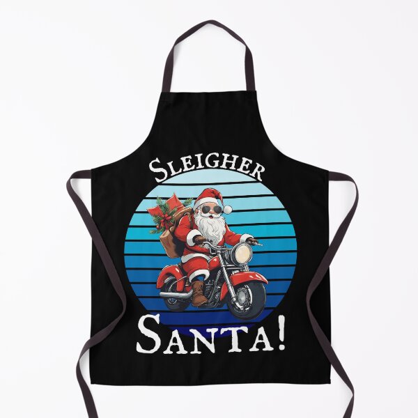 Item preview, Vintage Santa Riding Motorcycle Mens Funny Christmas Biker designed and sold by BunBuntheDog-.