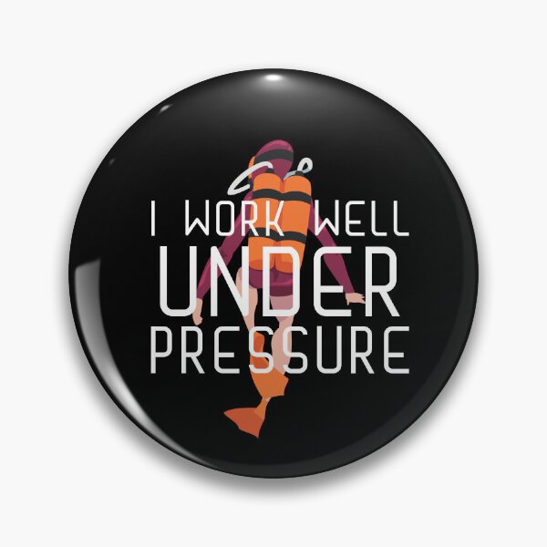 Item preview, "I work well under pressure" funny text for Scuba Divers designed and sold by in-leggings.