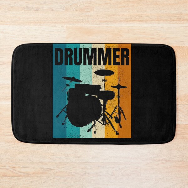 Item preview, Drum, Silhouette of Drum Set On Vintage Color designed and sold by CJansuebsri.