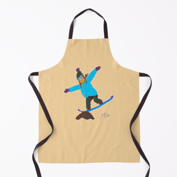 Item preview, Snowboarding girl jibbing rock designed and sold by Tanuki-Time.