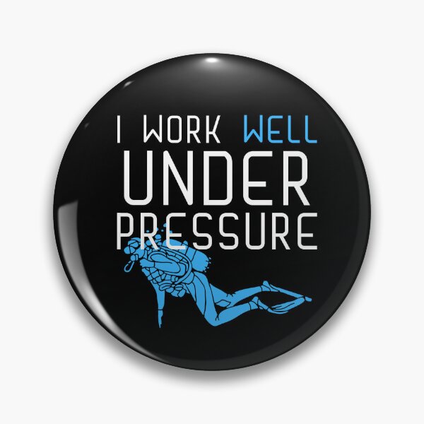 Item preview, "I work well under pressure" funny text for Scuba Divers designed and sold by in-leggings.