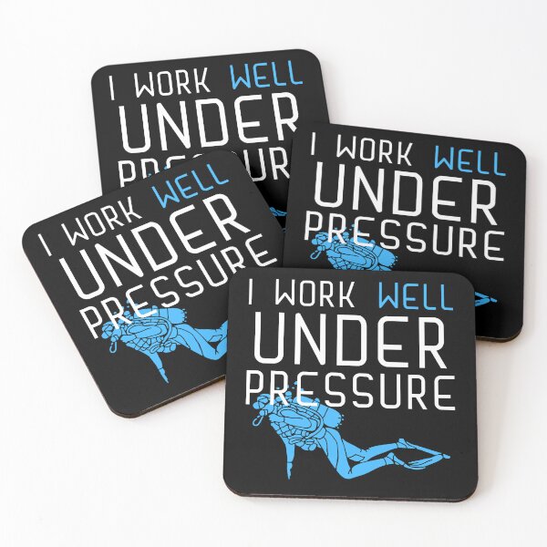 Item preview, "I work well under pressure" funny text for Scuba Divers designed and sold by in-leggings.