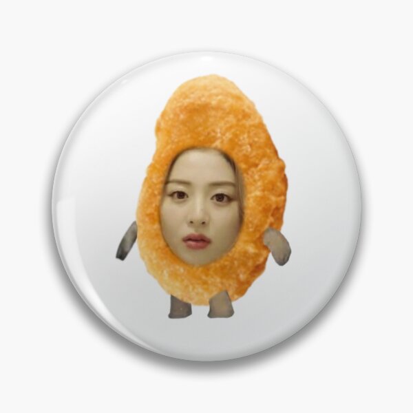 Item preview, Yunjin chicken nugget LE SSERAFIM meme face photo designed and sold by artfulmadness.