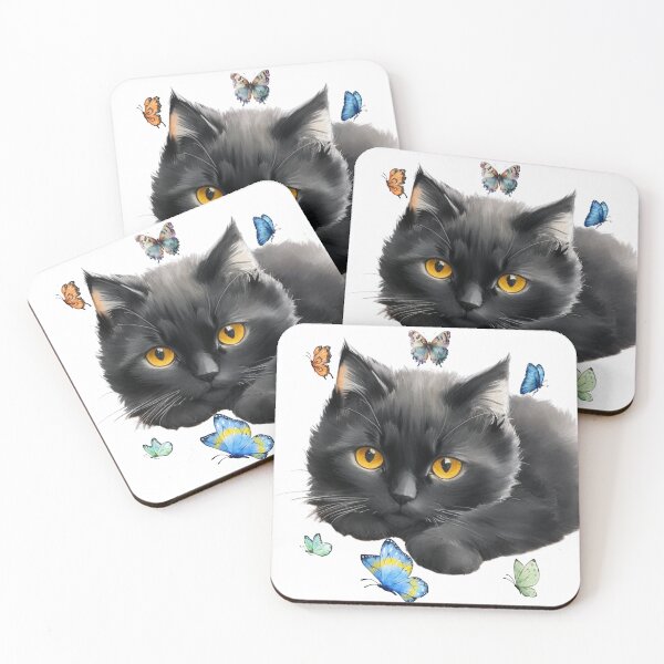 Item preview, PRECIOUS BOTH CAT AND BUTTERFLIES designed and sold by Kezmich Works.