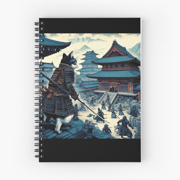 Item preview, Samurai cat designed and sold by lukscot.