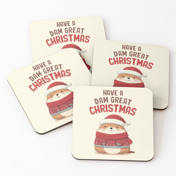 Item preview, Have A Dam Great Christmas Marmot designed and sold by KAI-Studio.