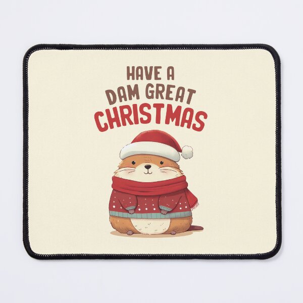 Item preview, Have A Dam Great Christmas Marmot designed and sold by KAI-Studio.