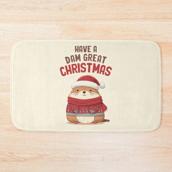 Item preview, Have A Dam Great Christmas Marmot designed and sold by KAI-Studio.