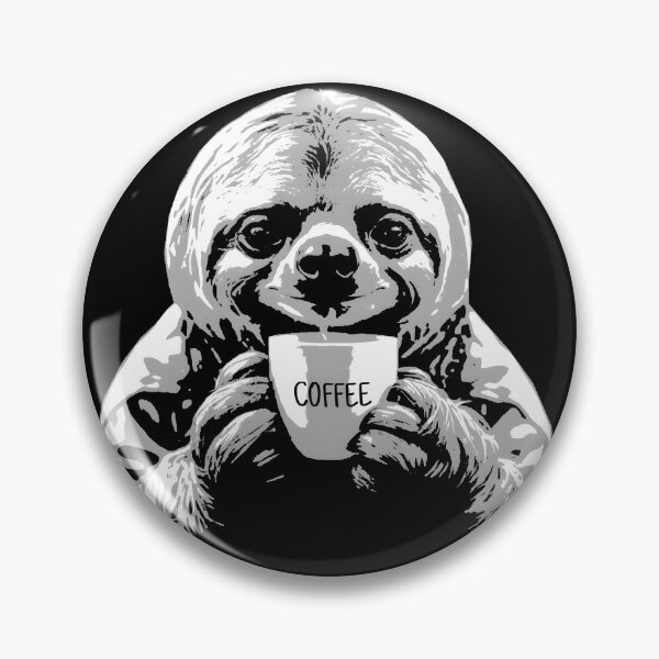 Item preview, Sloth Drinking Coffee designed and sold by ratchawoot.
