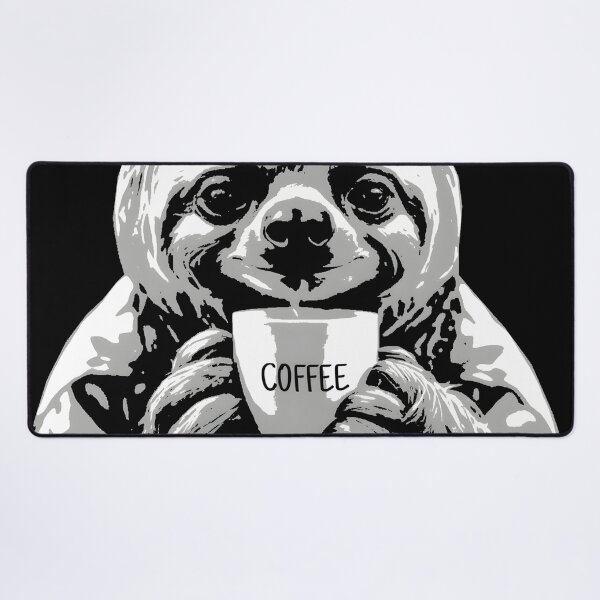 Item preview, Sloth Drinking Coffee designed and sold by ratchawoot.