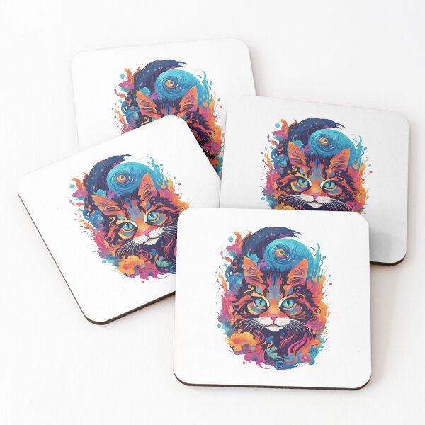 Item preview, Mystical Cat - Multicolored  designed and sold by Navuniverse.