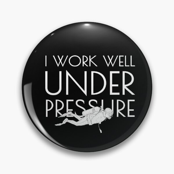 Item preview, "I work well under pressure" funny text for Scuba Divers designed and sold by in-leggings.