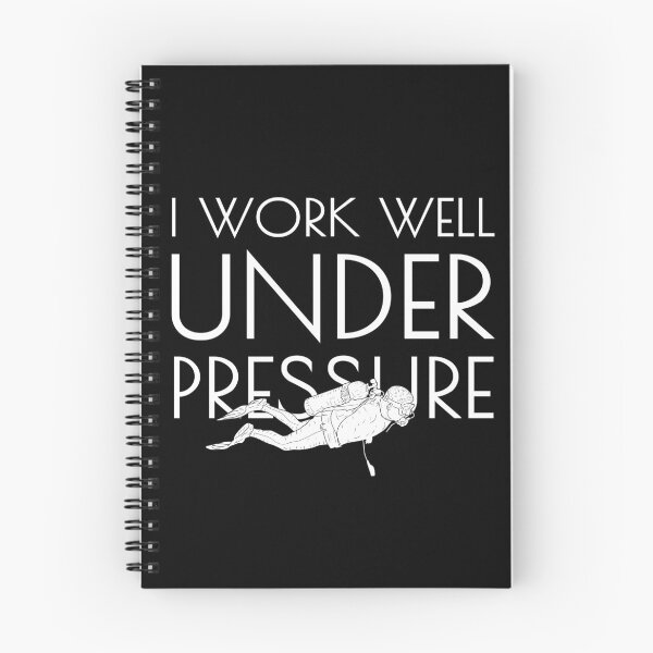 Item preview, "I work well under pressure" funny text for Scuba Divers designed and sold by in-leggings.