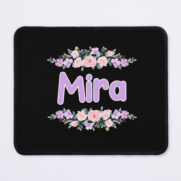 Item preview, Purple Flower Mira Name Label (Black) designed and sold by NormadWorld.