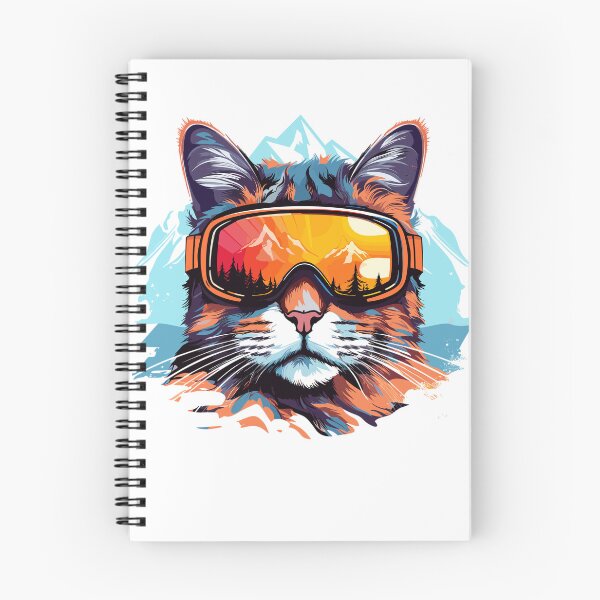 Item preview, Snow Cat with Goggles designed and sold by DetourShirts.