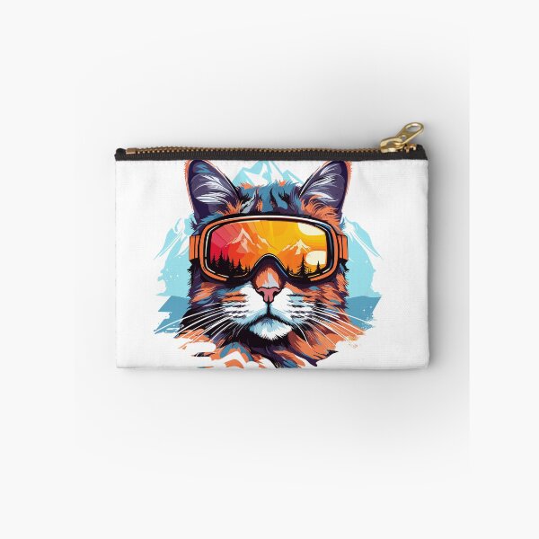 Item preview, Snow Cat with Goggles designed and sold by DetourShirts.