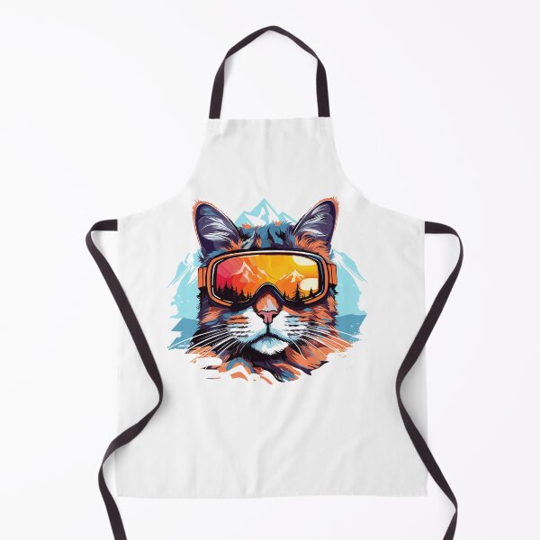 Item preview, Snow Cat with Goggles designed and sold by DetourShirts.