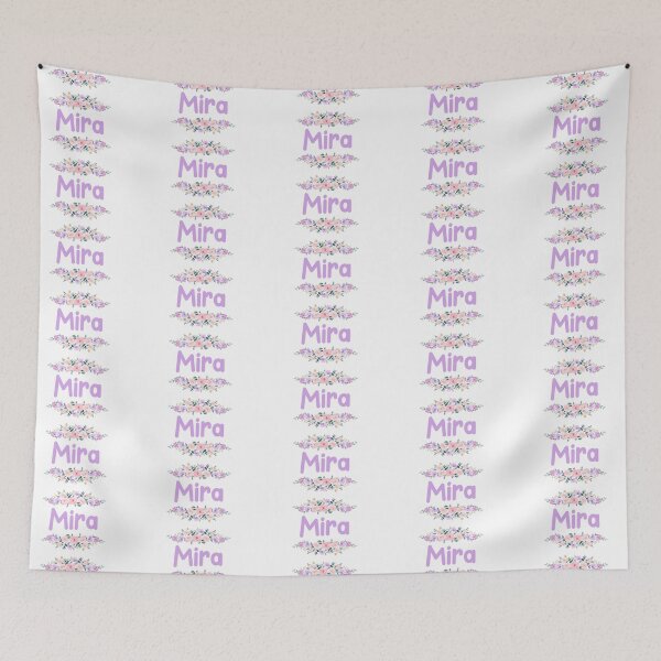 Item preview, Purple Flower Mira Name Label designed and sold by NormadWorld.