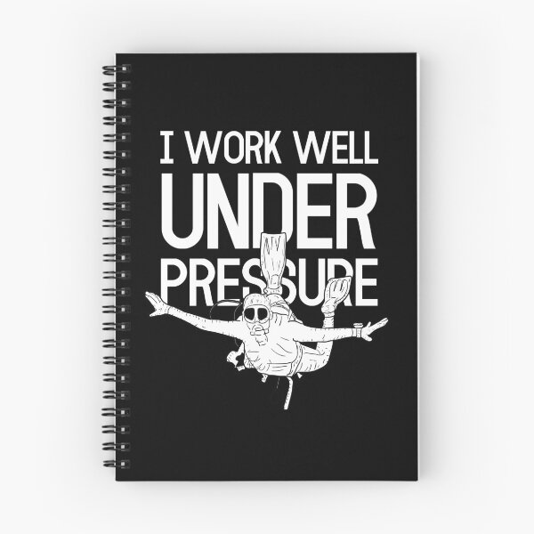 Item preview, "I work well under pressure" funny text for Scuba Divers designed and sold by in-leggings.