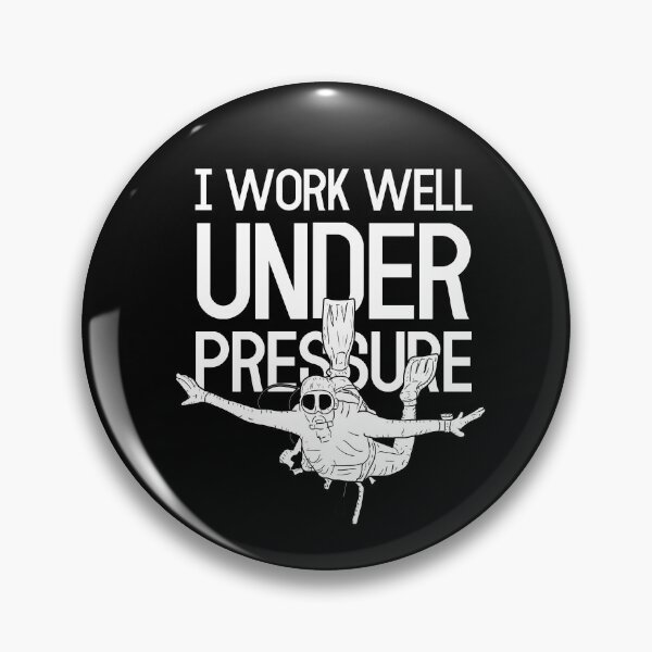Item preview, "I work well under pressure" funny text for Scuba Divers designed and sold by in-leggings.
