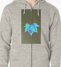 Blatt-Design Kapuzenjacke