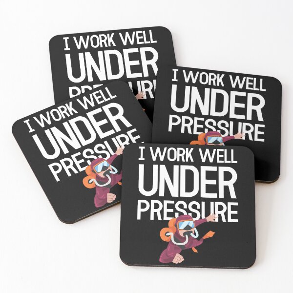 Item preview, "I work well under pressure" funny text for Scuba Divers designed and sold by in-leggings.