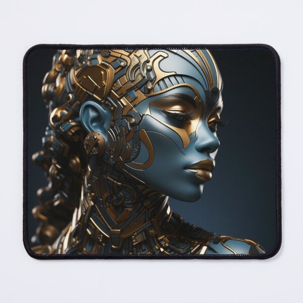 Item preview, Futuristic Muse – Cyborg Elegance Portrait designed and sold by SmartDesignByBB.