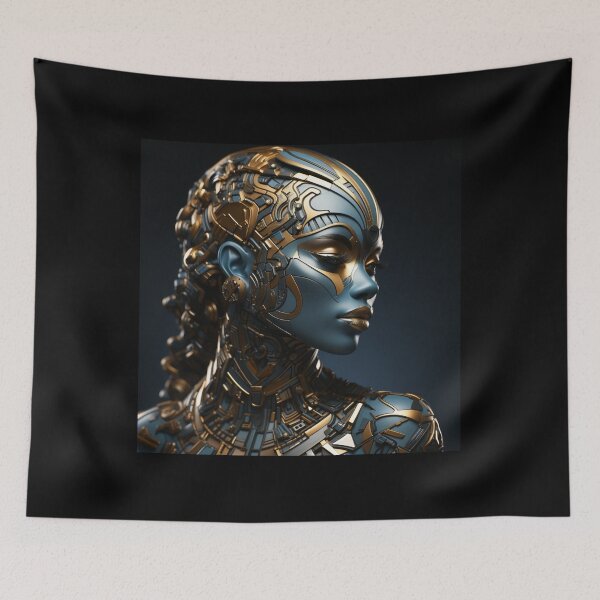 Item preview, Futuristic Muse – Cyborg Elegance Portrait designed and sold by SmartDesignByBB.