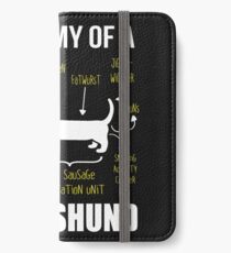 Anatomy of a Dachshund iPhone Wallet/Case/Skin