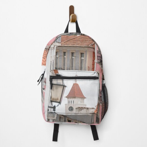 Item preview, Pastel Charm Lisbon's Pink Facade designed and sold by PhotosByVille.