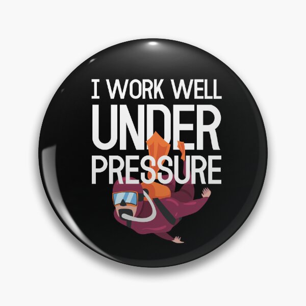 Item preview, "I work well under pressure" funny text for Scuba Divers designed and sold by in-leggings.