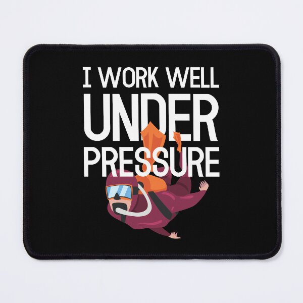 Item preview, "I work well under pressure" funny text for Scuba Divers designed and sold by in-leggings.