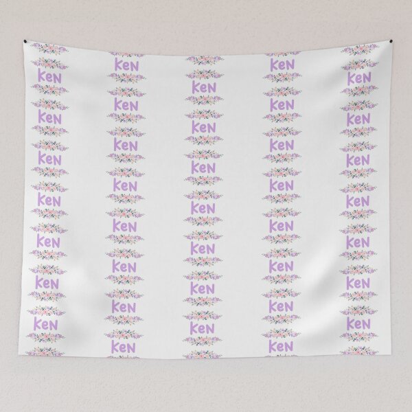Item preview, Purple Flower Ken Name Label designed and sold by NormadWorld.