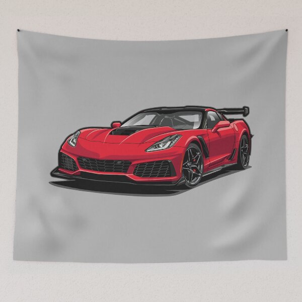 Item preview, C7 Corvette ZR1 (Long Beach Red) designed and sold by JioojiProject.