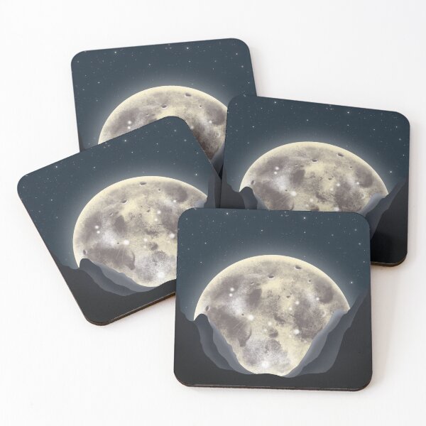 Item preview, The Moon in the Mountain Valley designed and sold by LJArtworkDesign.