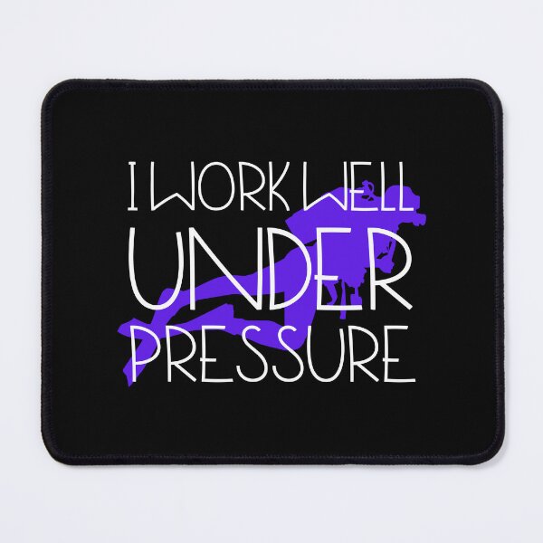Item preview, "I work well under pressure" funny text for Scuba Divers designed and sold by in-leggings.