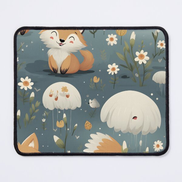 Item preview, Whimsical Fox Garden Illustration designed and sold by inkArtistryfine.