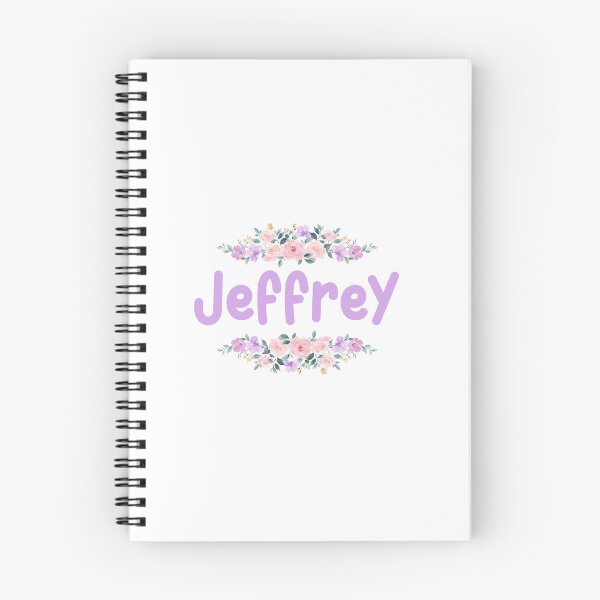 Item preview, Purple Flower Jeffrey Name Label  designed and sold by NormadWorld.