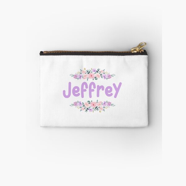 Item preview, Purple Flower Jeffrey Name Label  designed and sold by NormadWorld.