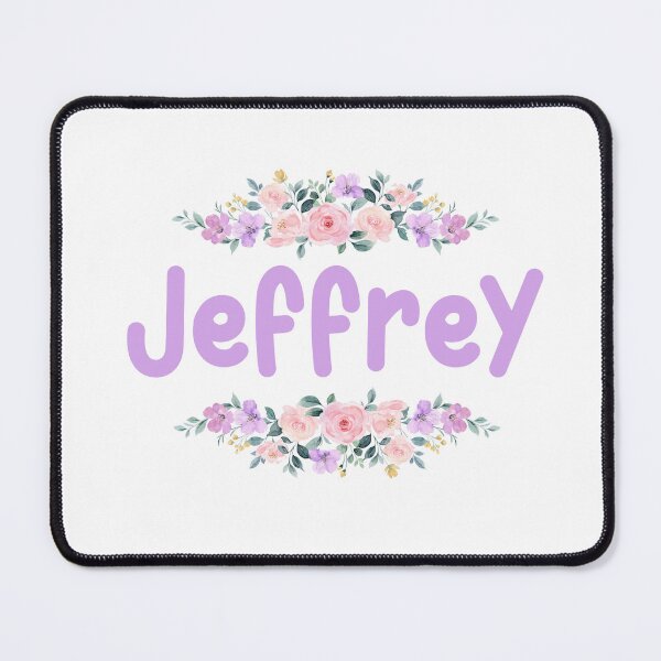 Item preview, Purple Flower Jeffrey Name Label  designed and sold by NormadWorld.
