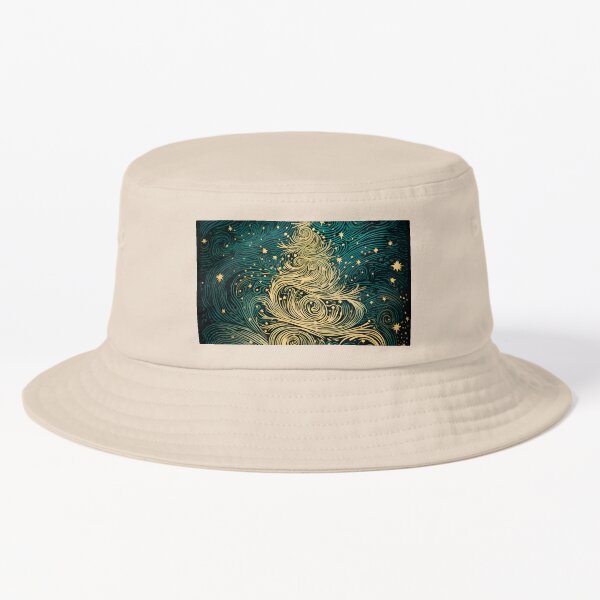Item preview, Decorative detailed swirling Christmas tree print designed and sold by dcrc.